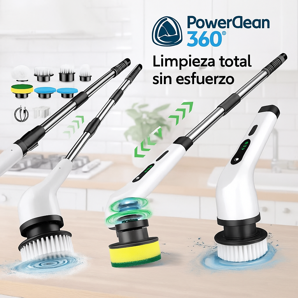 (OFERTA) PowerClean 360° | El cepillo que está revolucionando la limpieza